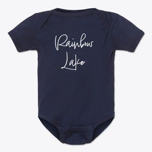 Rainbow Lake New York Freestyle Baby Onesie