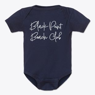 Black Point Beach Club Connecticut Freestyle Baby Onesie