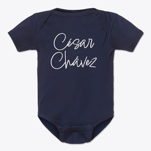 César Chávez Texas Freestyle Baby Onesie
