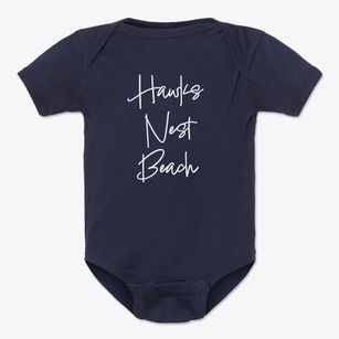 Hawks Nest Beach Connecticut Freestyle Baby Onesie