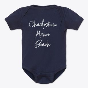 Charlestown Manor Beach Maryland Freestyle Baby Onesie
