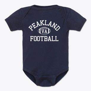 Peakland Virginia Football Baby Onesie