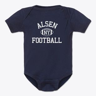 Alsen New York Football Baby Onesie