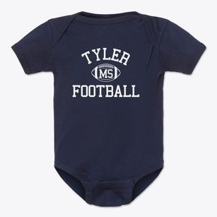 Tyler Mississippi Football Baby Onesie