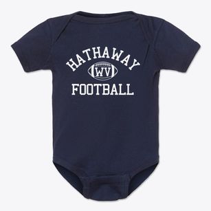Hathaway West Virginia Football Baby Onesie