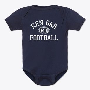 Ken Gar Maryland Football Baby Onesie