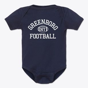 Greenboro New York Football Baby Onesie