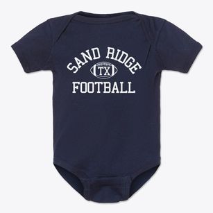 Sand Ridge Texas Football Baby Onesie