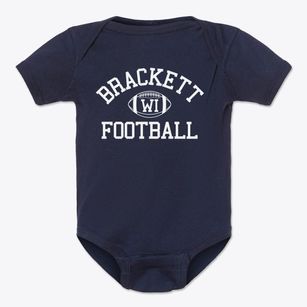 Brackett Wisconsin Football Baby Onesie