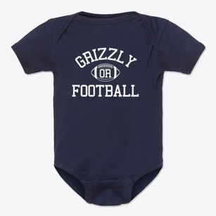 Grizzly Oregon Football Baby Onesie