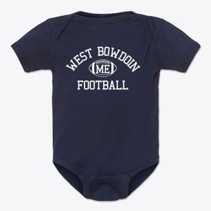 West Bowdoin Maine Football Baby Onesie