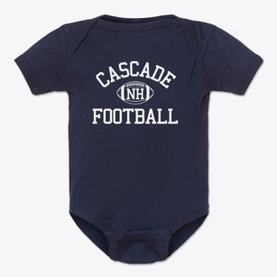 Cascade New Hampshire Football Baby Onesie