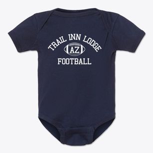 Trail Inn Lodge Arizona Football Baby Onesie