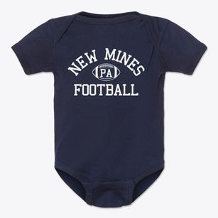 New Mines Pennsylvania Football Baby Onesie