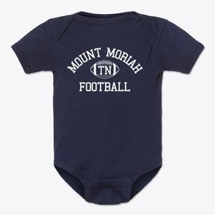 Mount Moriah Tennessee Football Baby Onesie