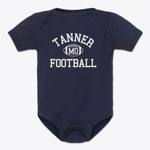 Tanner Missouri Football Baby Onesie