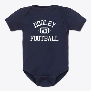 Dooley Arkansas Football Baby Onesie