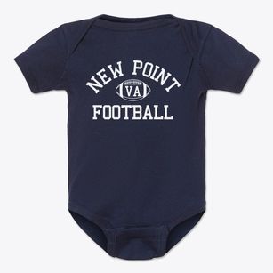 New Point Virginia Football Baby Onesie