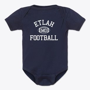 Etlah Missouri Football Baby Onesie