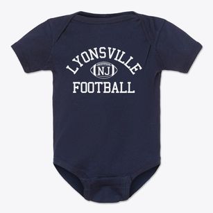 Lyonsville New Jersey Football Baby Onesie