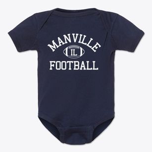 Manville Illinois Football Baby Onesie