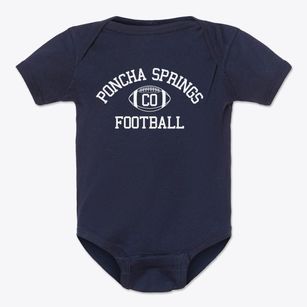 Poncha Springs Colorado Football Baby Onesie