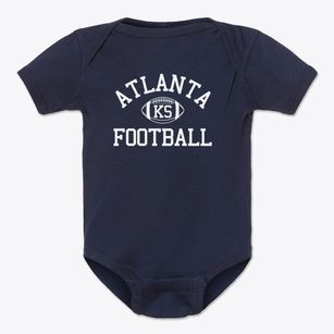Atlanta Kansas Football Baby Onesie