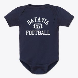 Batavia New York Football Baby Onesie