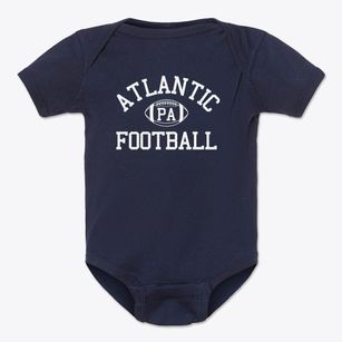 Atlantic Pennsylvania Football Baby Onesie