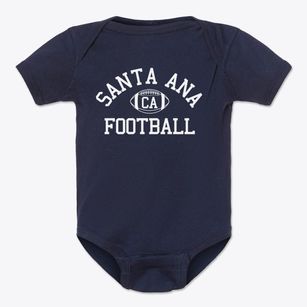 Santa Ana California Football Baby Onesie