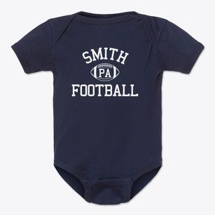 Smith Pennsylvania Football Baby Onesie