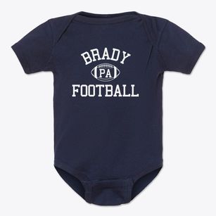 Brady Pennsylvania Football Baby Onesie