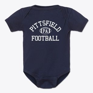 Pittsfield Pennsylvania Football Baby Onesie