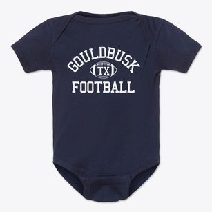 Gouldbusk Texas Football Baby Onesie