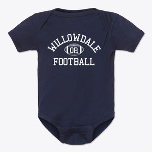 Willowdale Oregon Football Baby Onesie