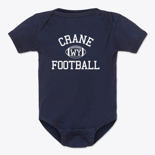 Crane Wyoming Football Baby Onesie