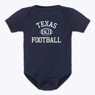 Texas New Jersey Football Baby Onesie