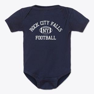 Rock City Falls New York Football Baby Onesie