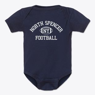 North Spencer New York Football Baby Onesie
