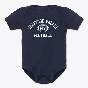Spafford Valley New York Football Baby Onesie