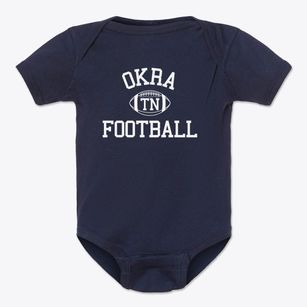 Okra Tennessee Football Baby Onesie