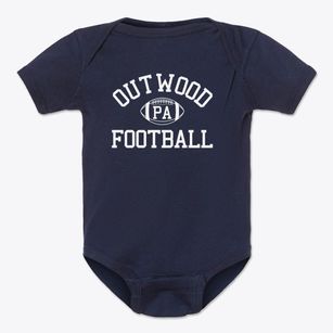 Outwood Pennsylvania Football Baby Onesie