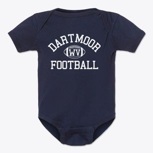 Dartmoor West Virginia Football Baby Onesie
