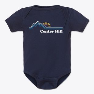 Center Hill Pennsylvania Mountain View Baby Onesie