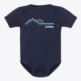Libby Oregon Mountain View Baby Onesie