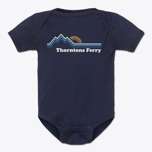 Thorntons Ferry New Hampshire Mountain View Baby Onesie