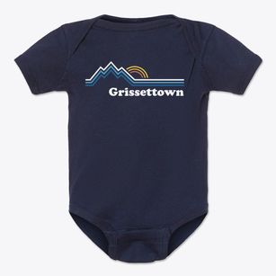 Grissettown North Carolina Mountain View Baby Onesie