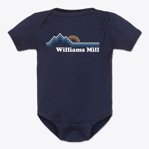 Williams Mill Tennessee Mountain View Baby Onesie