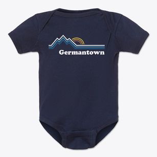 Germantown North Carolina Mountain View Baby Onesie