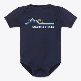 Cactus Flats Arizona Mountain View Baby Onesie
